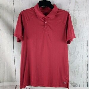 BCG Women's Size XL (18/20) Red Short Sleeve Polo Shirt